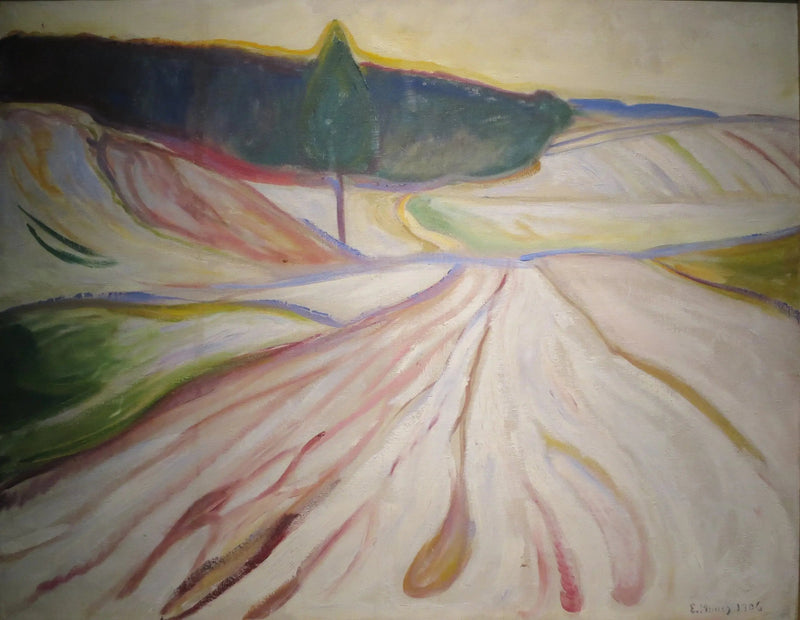 Paysage d'hiver, Thuringe - Edvard Munch