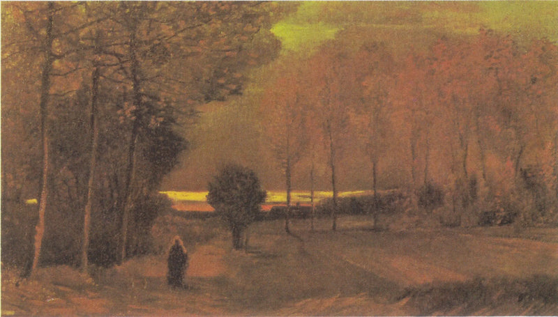 Paysage d'automne au crépuscule - Vincent van Gogh