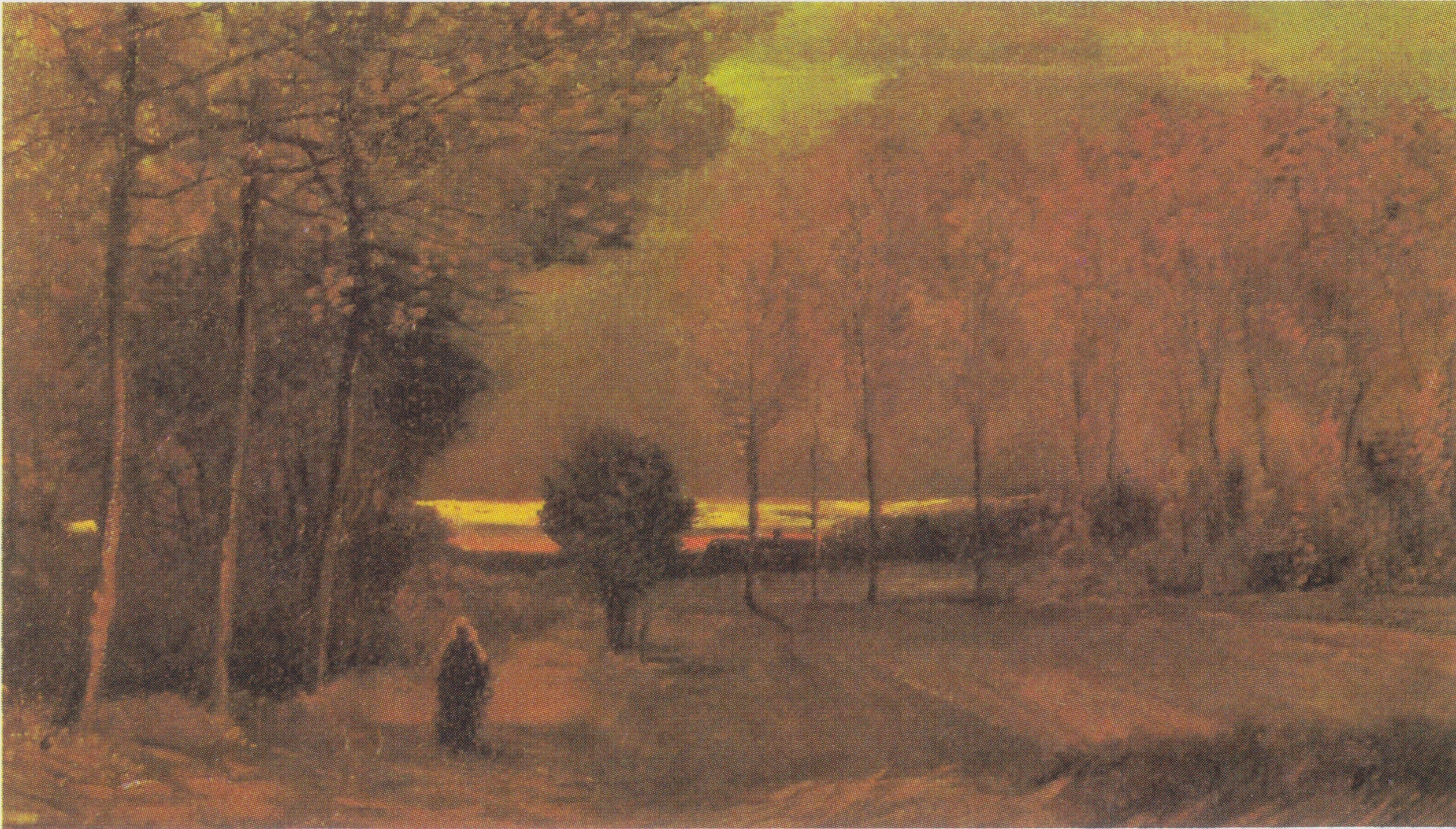 Paysage d'automne au crépuscule - Vincent van Gogh