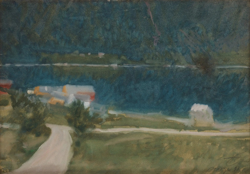 Paysage de fjord - Anders Zorn