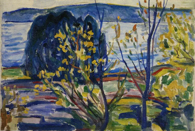 Paysage de fjord - Edvard Munch