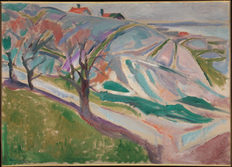 Paysage de Kragerø - Edvard Munch