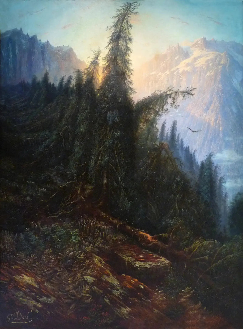 Paysage de montagne - Gustave Doré
