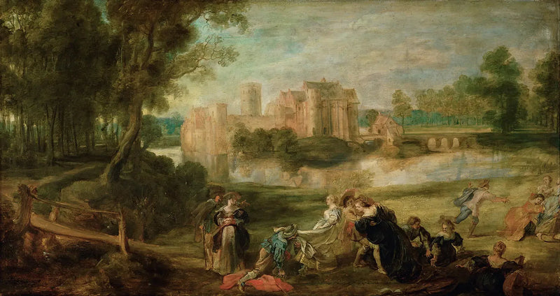 Paysage de parc avec une joyeuse compagnie - Peter Paul Rubens