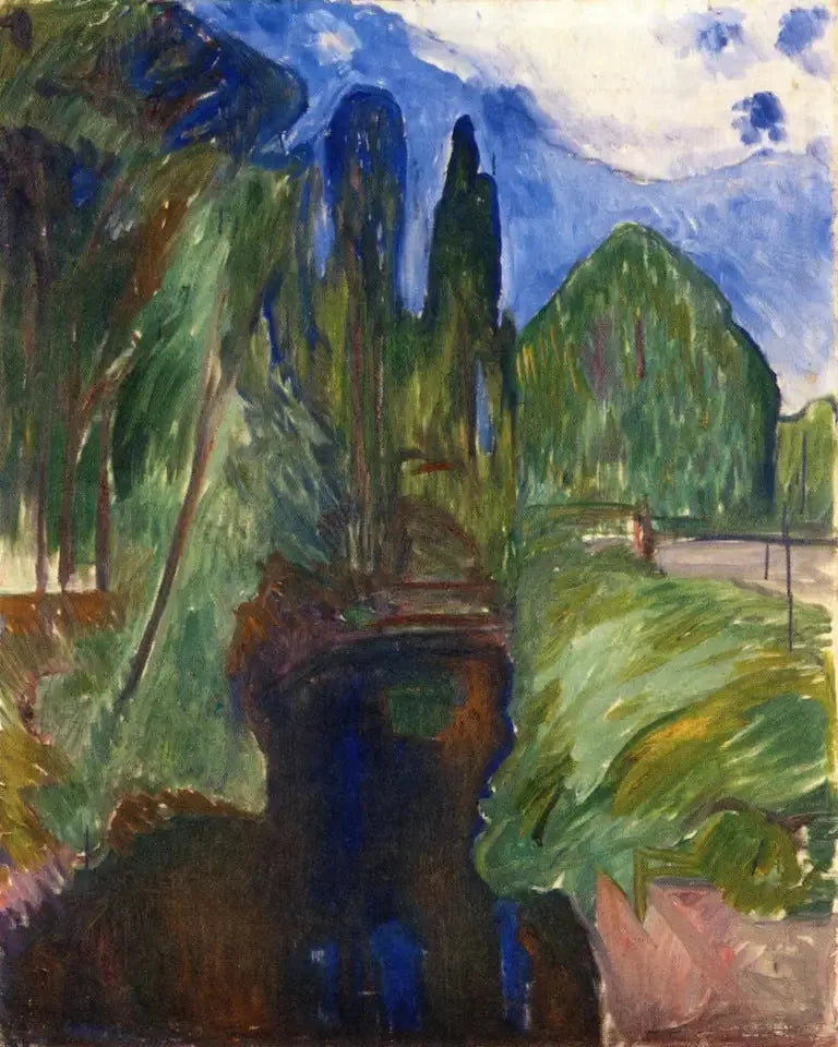 Paysage de parc - Edvard Munch
