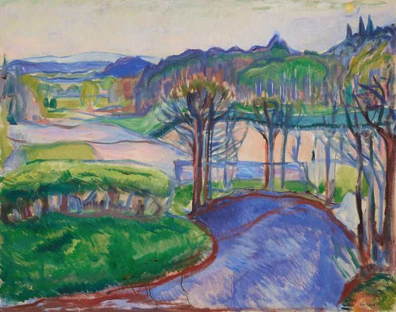 Paysage de printemps - Edvard Munch
