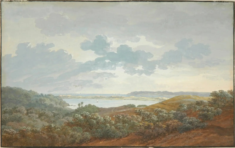 Paysage de Rügen avec baie - Caspar David Friedrich