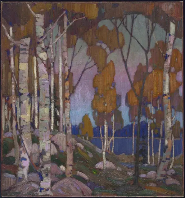 Paysage décoratif : bouleaux - Tom Thomson
