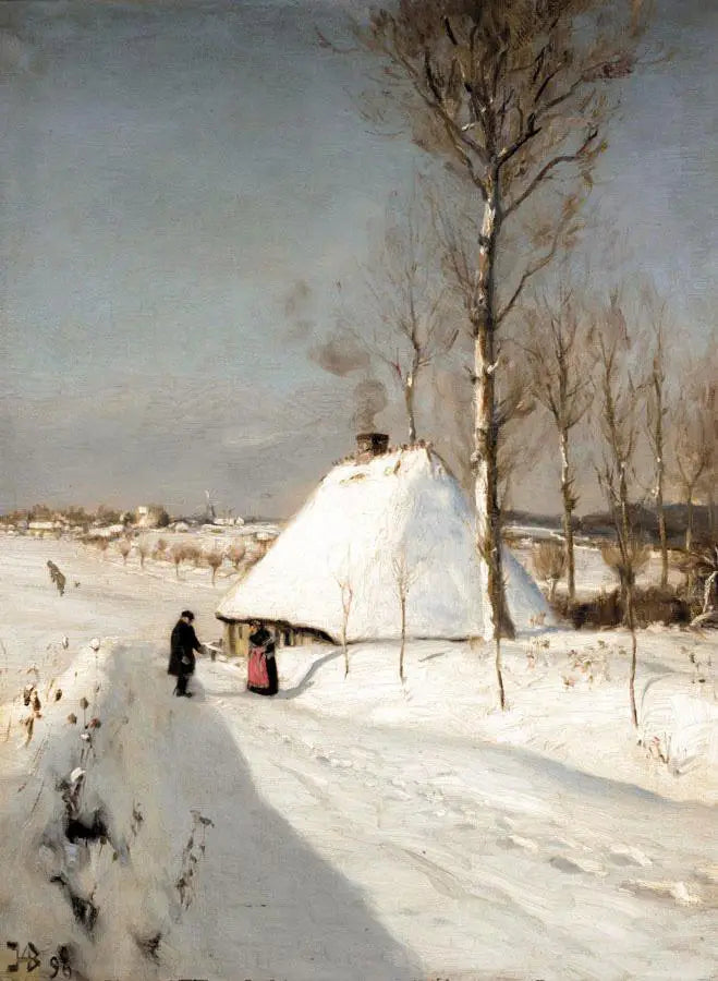 Paysage d'hiver. - H. A. Brendekilde