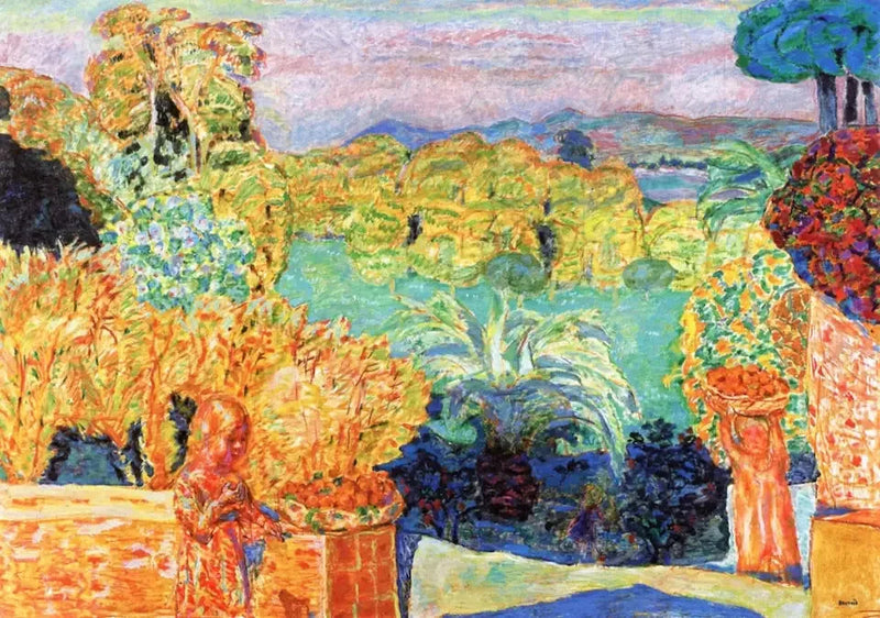 Paysage du Midi et deux enfants - Pierre Bonnard