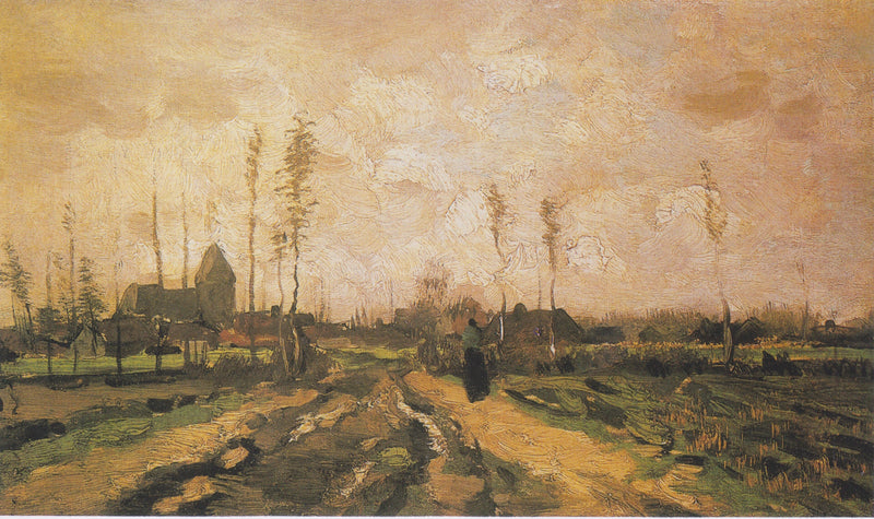 Paysage avec église et maisons, F185a – Van Gogh