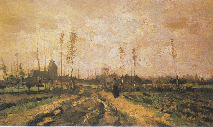 Paysage avec église et maisons, F185a – Van Gogh