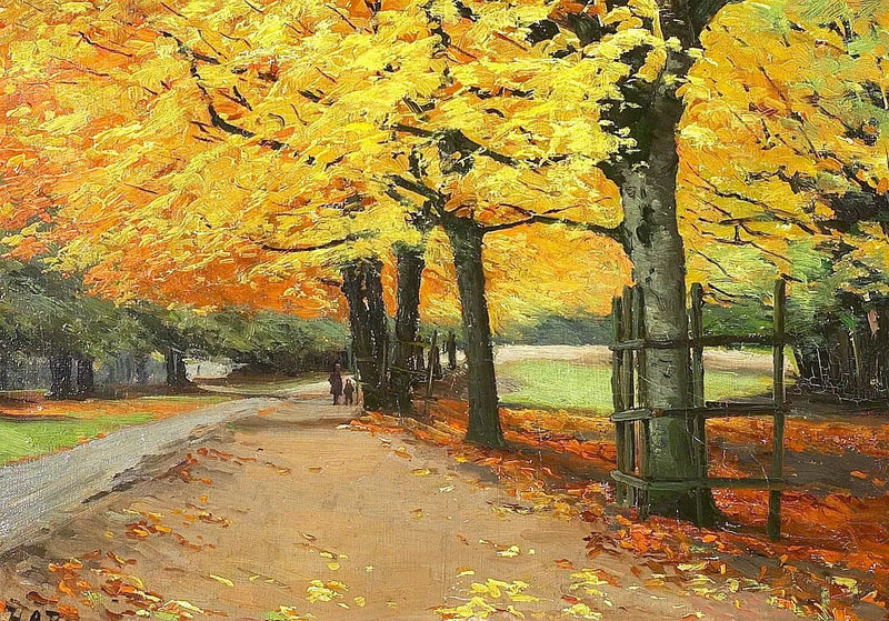 Paysage en automne. - H. A. Brendekilde