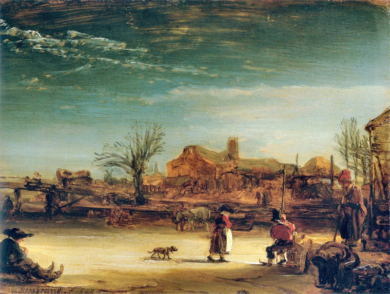 Paysage d’hiver – Rembrandt