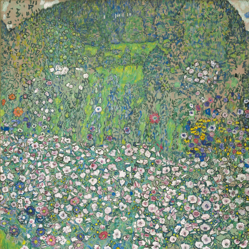 Paysage horticole avec un sommet de colline - Gustav Klimt