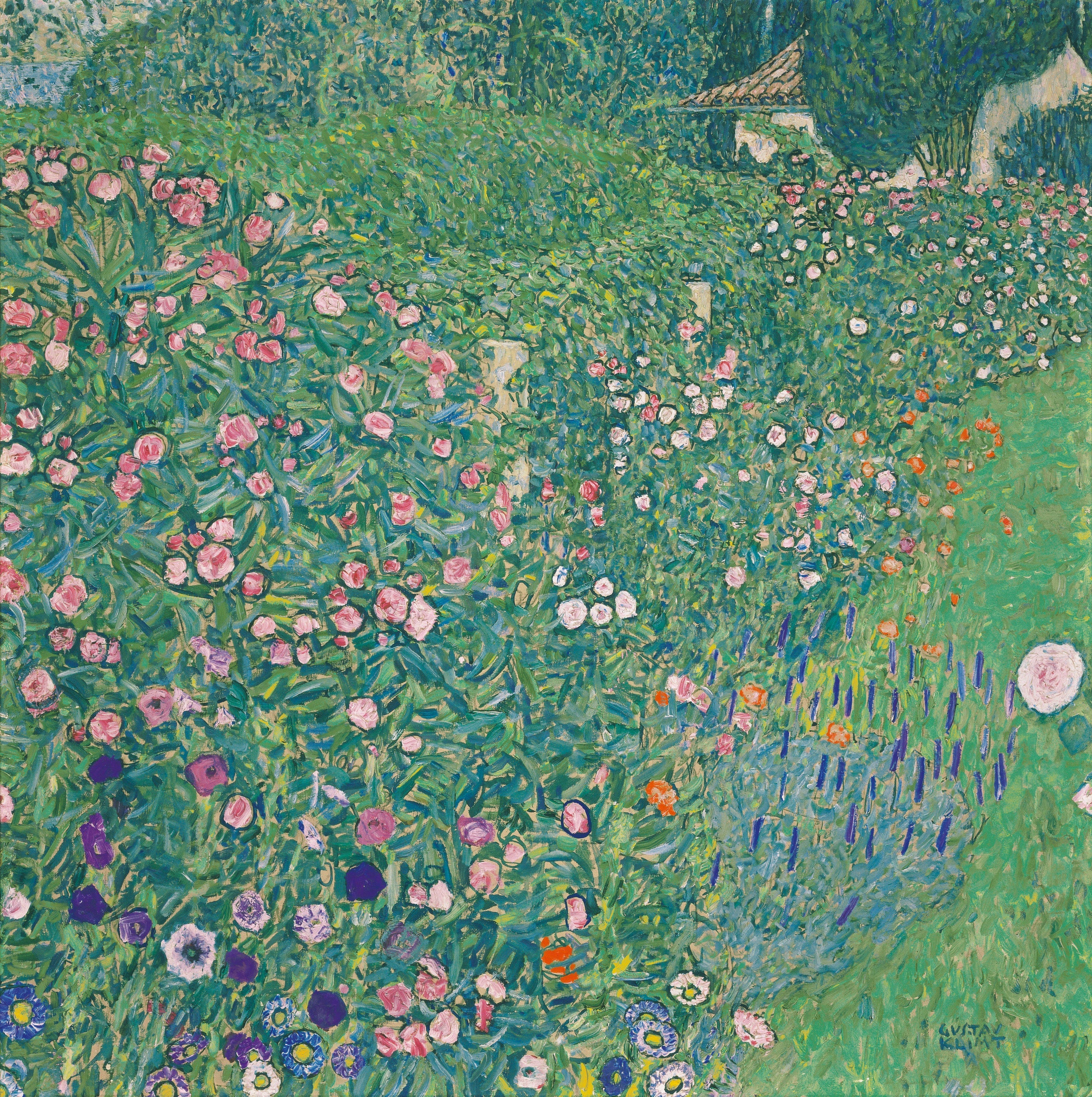 Reproduction du tableau « Paysage horticole italien - Gustav Klimt » par Alpha Reproduction en peinture à l’huile