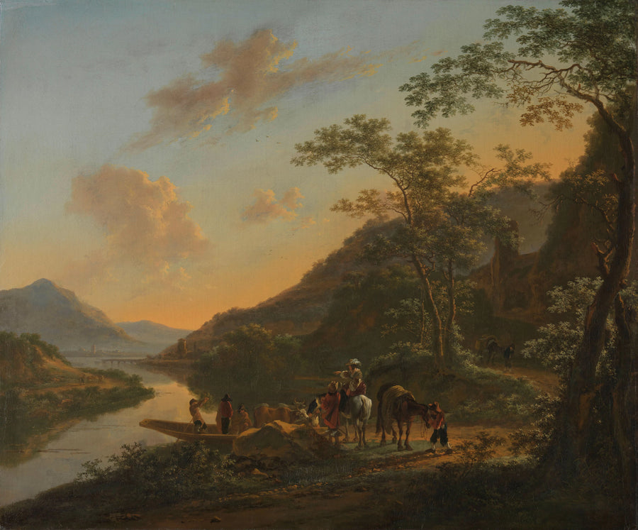 Paysage italien avec ferry - Jan Both