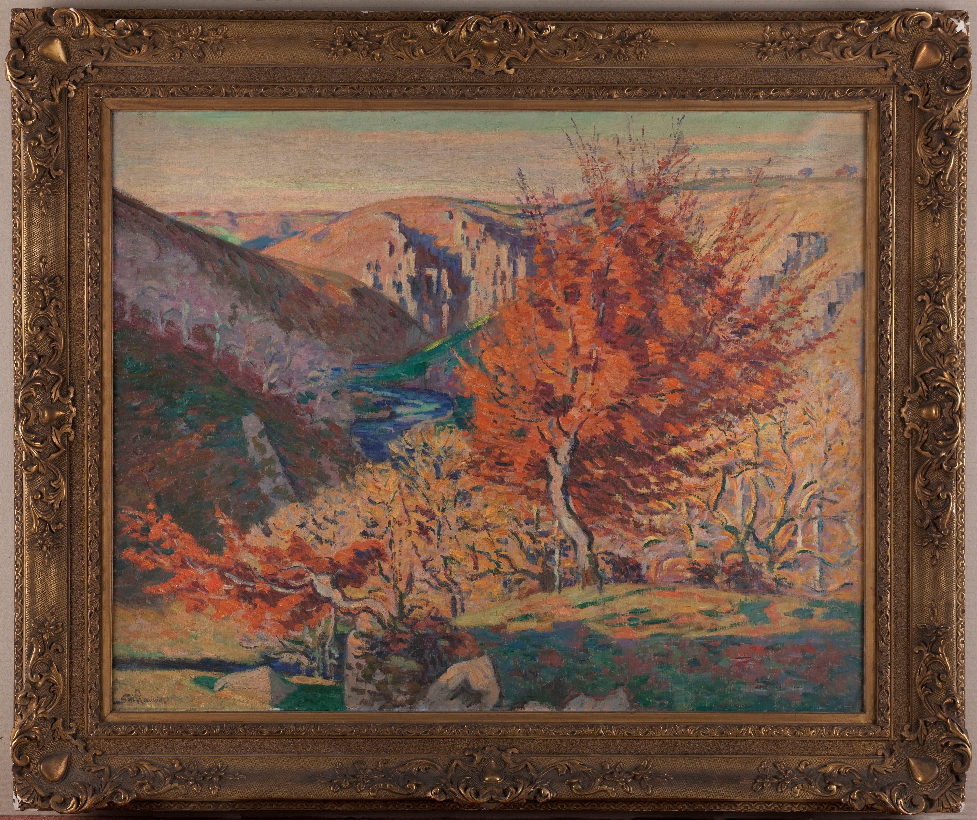 Paysage, le rocher de la Fileuse - Armand Guillaumin