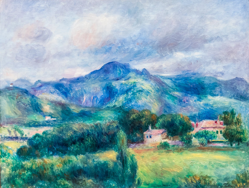 Paysage avec montagne, vers 1895 – Pierre-Auguste Renoir