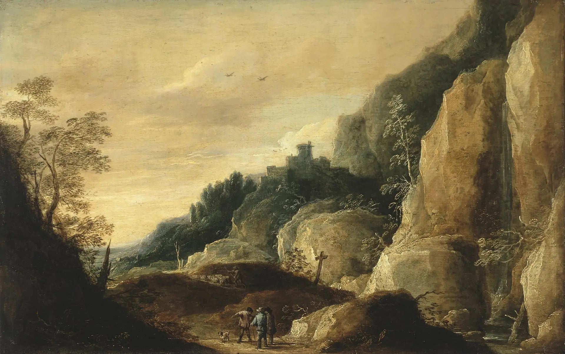 Paysage montagneux - David Teniers le Jeune image 1 copie de tableau peinte à la main