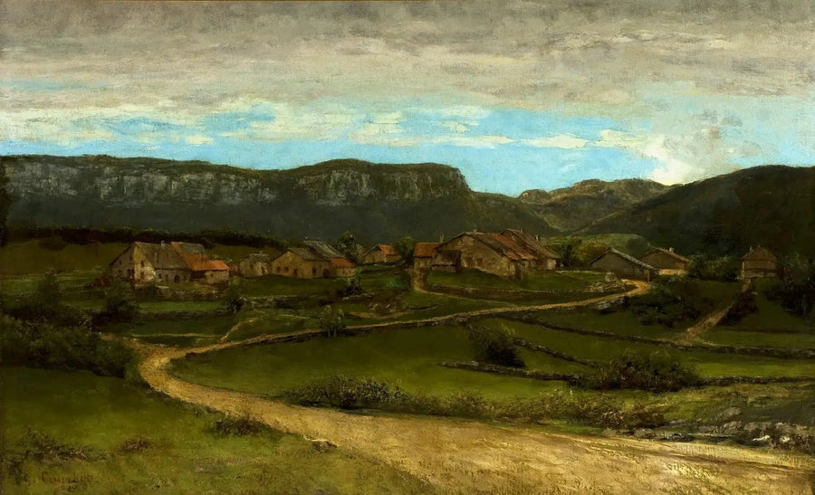 Paysage près d'Ornans. - Gustave Courbet