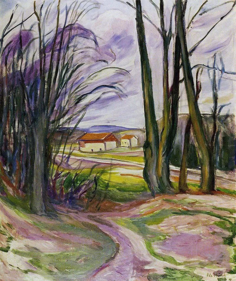 Paysage près de Skøyen - Edvard Munch