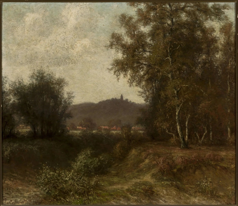 Paysage rural avec des arbres - Claude Monet