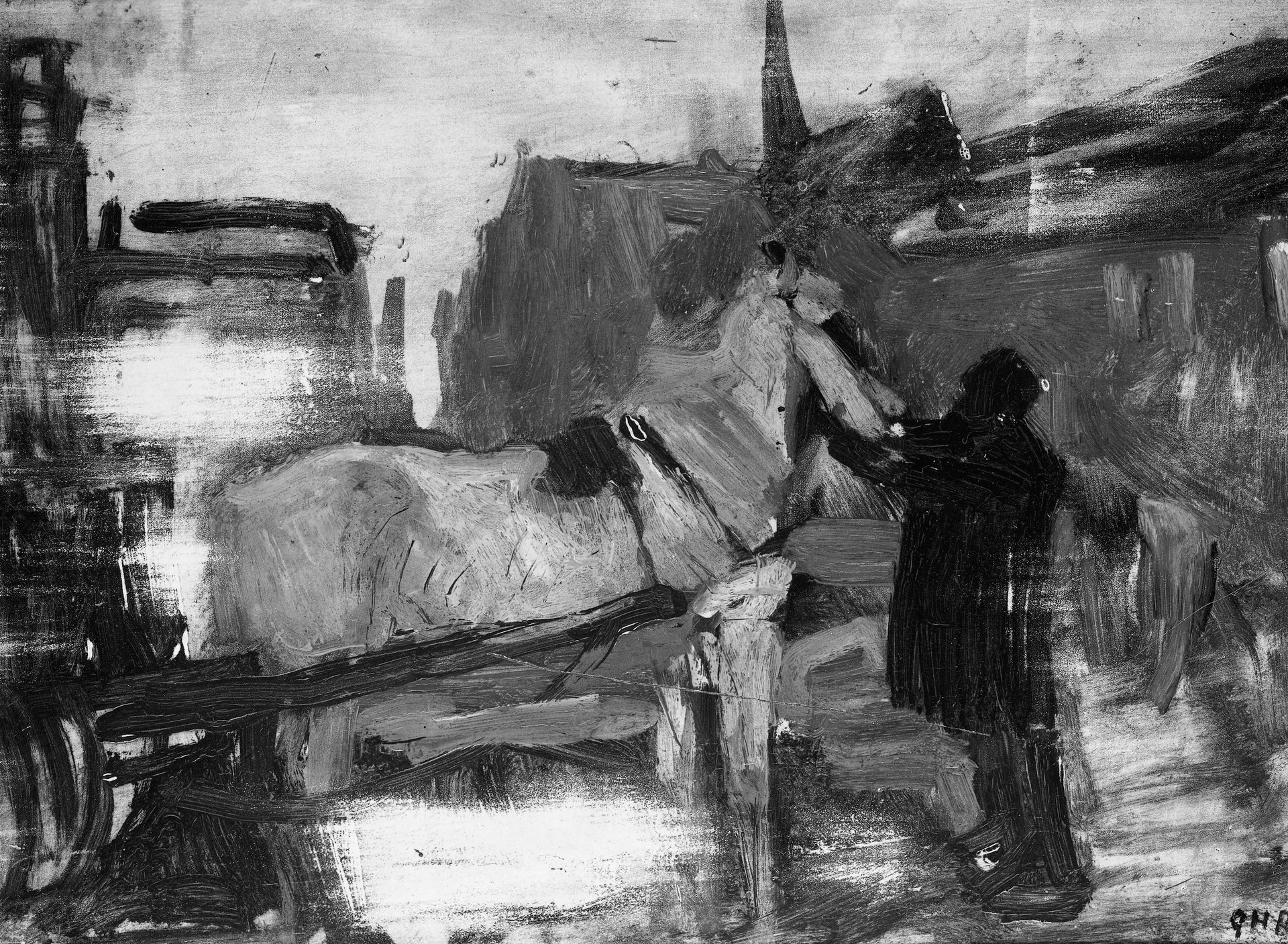 Paysage urbain d'Amsterdam. - George Hendrik Breitner