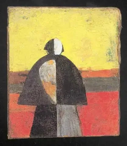 Paysan dans les champs - Kazimir Malevich