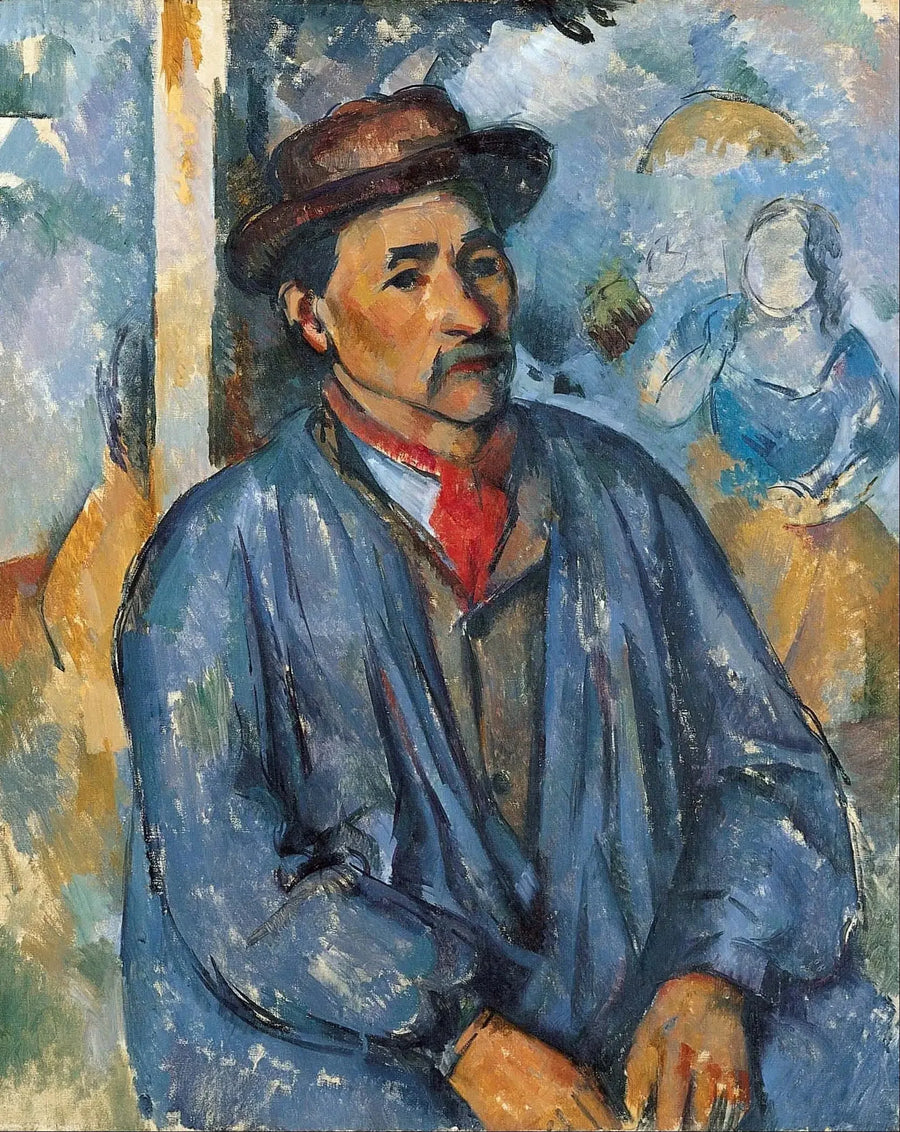 Paysan en blouse bleue - Paul Cézanne