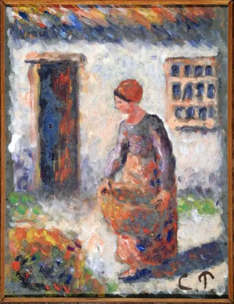 Paysanne à la manière - Camille Pissarro