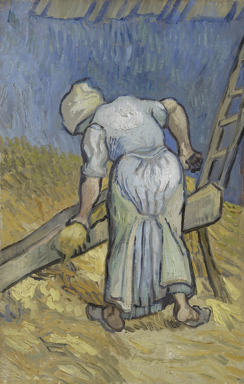 Paysanne broyant du lin, F697 – Vincent van Gogh