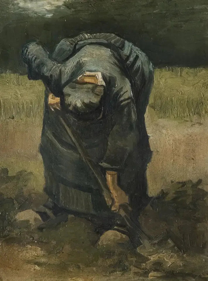 Paysanne creusant - Vincent van Gogh