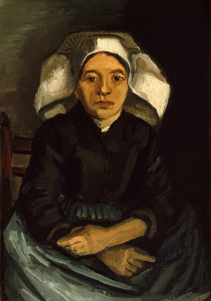 Paysanne à mi-corps assise, F143 – Vincent van Gogh