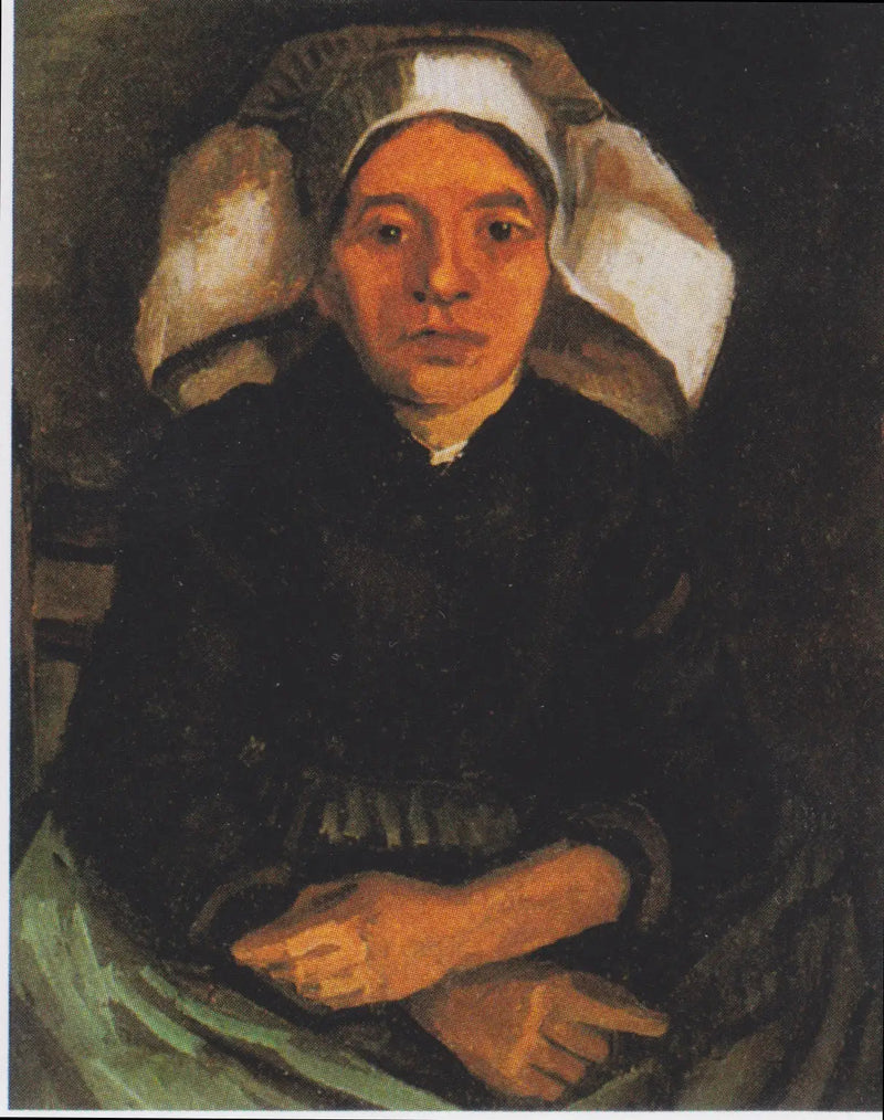 Paysanne, demi-figure, assise - Vincent van Gogh