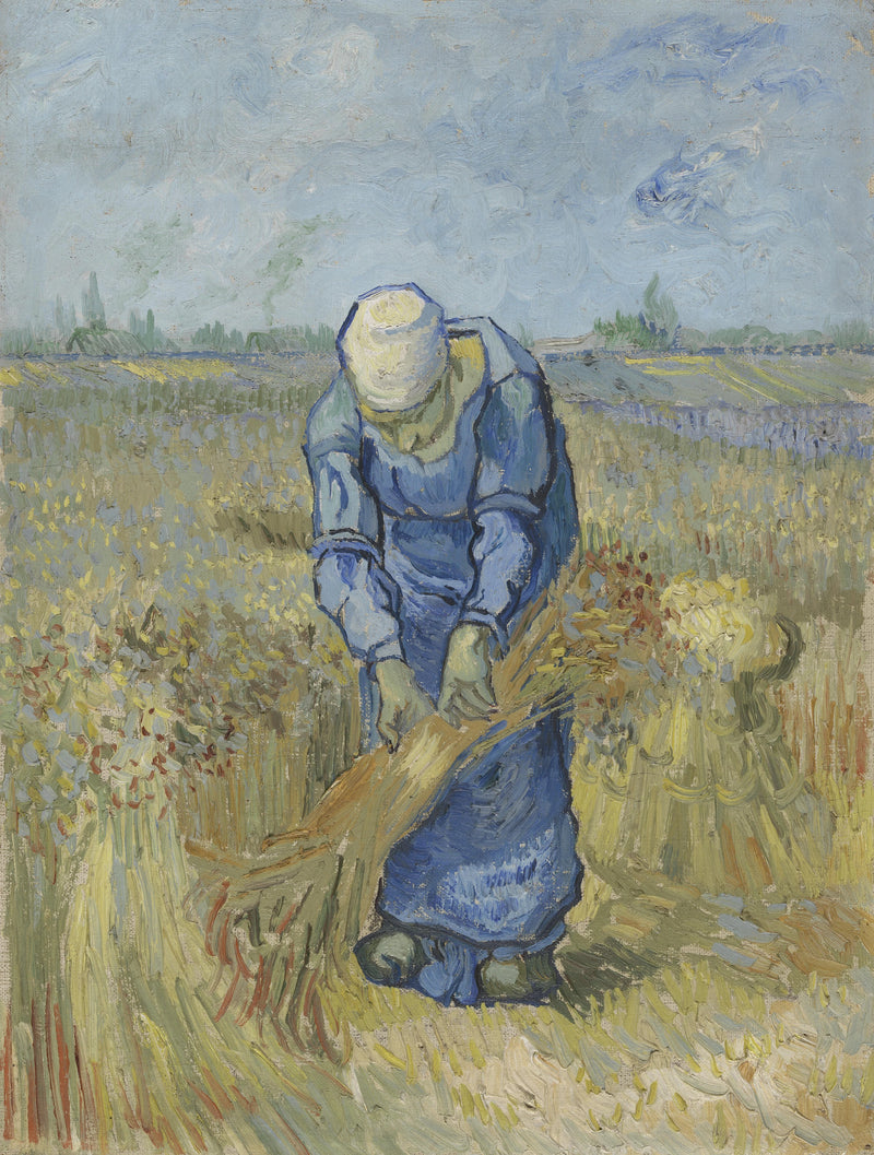 Paysanne liant des gerbes, F700 – Van Gogh