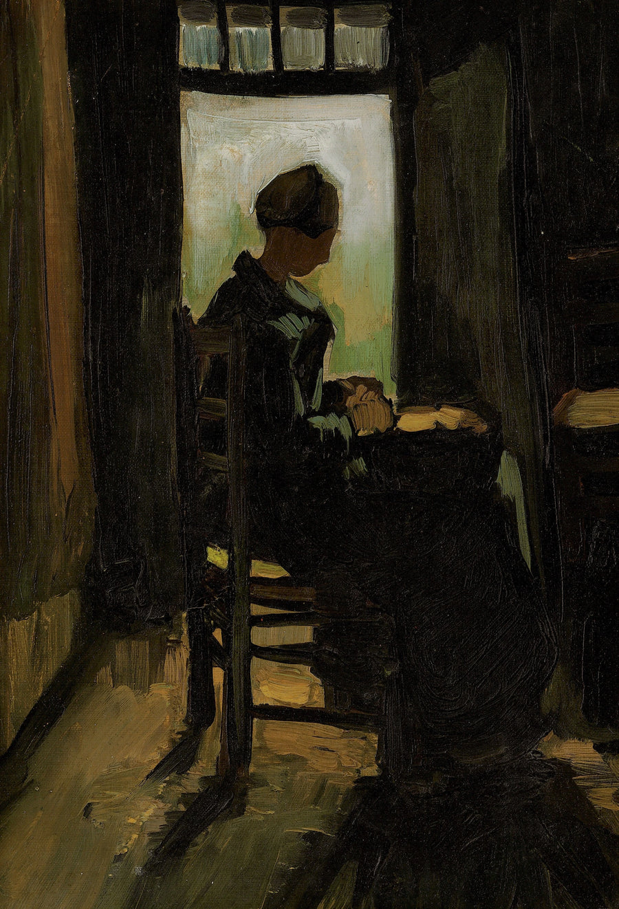 Paysanne devant une porte ouverte, F73 – Van Gogh