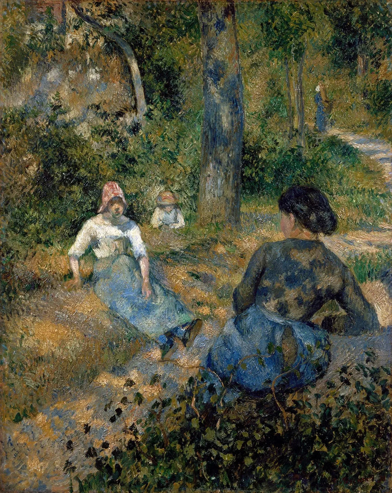 Paysannes au repos - Camille Pissarro