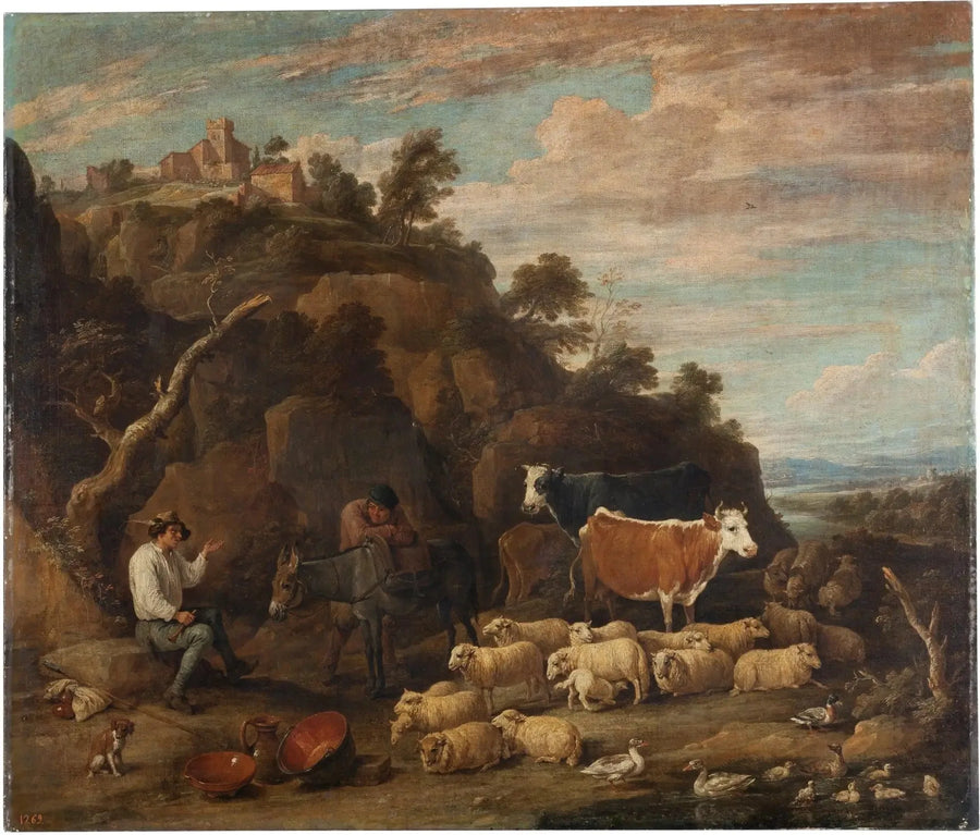 Paysans conversant - David Teniers le Jeune