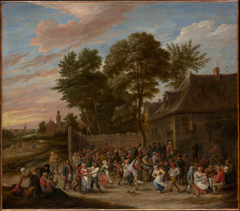 Paysans dansant et festoyant - David Teniers the Younger