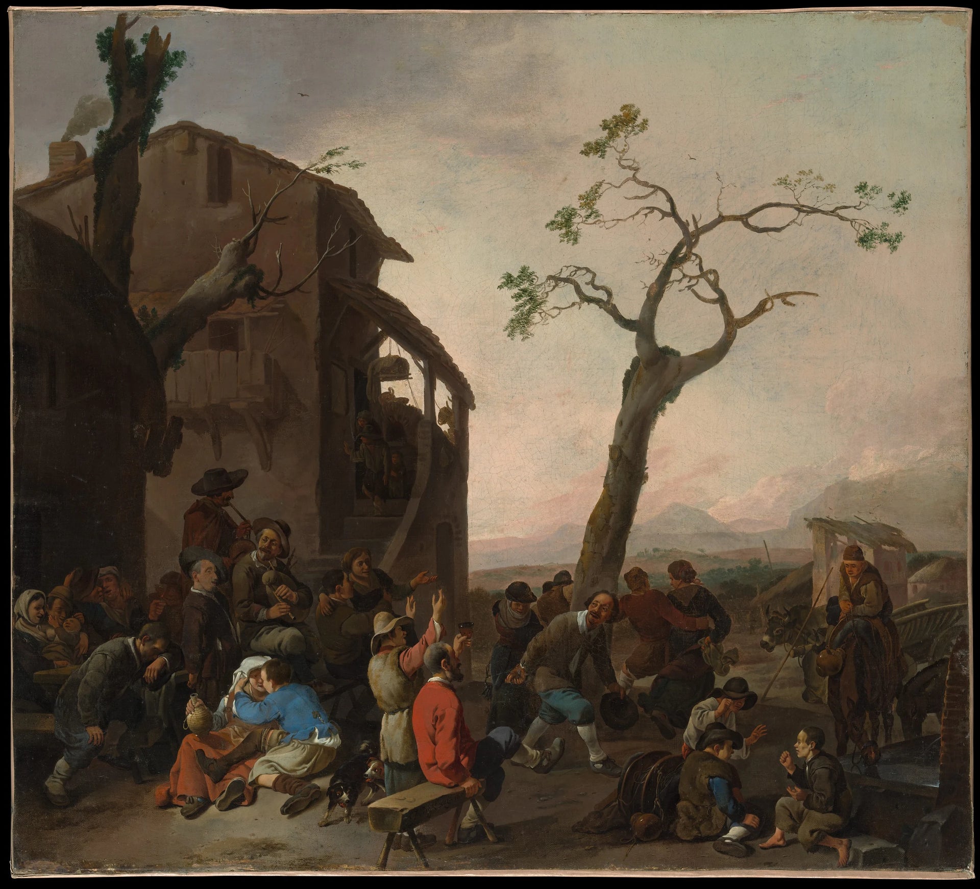 Paysans dansant - Johannes Lingelbach