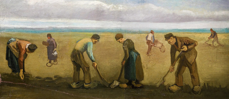 Paysans plantant des pommes de terre - Vincent van Gogh