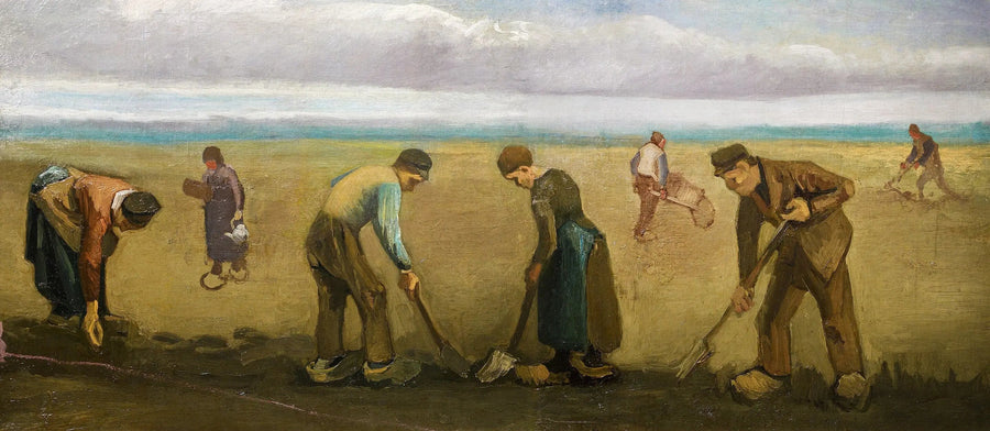 Paysans plantant des pommes de terre - Vincent van Gogh