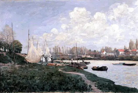 Pêcheurs étendant leurs filets - Alfred Sisley