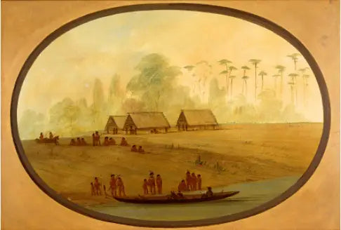 Peinture du chef de la langue - George Catlin - Alpha Reproduction