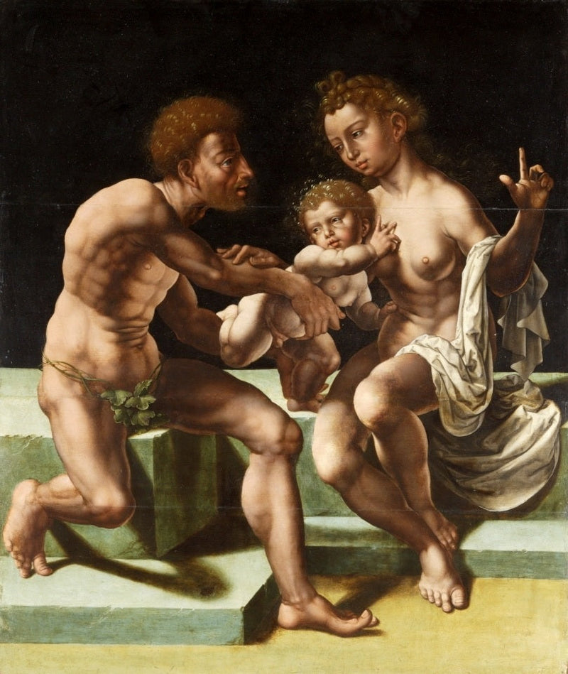 Pélée et Thétis avec le jeune Achille. - Jan Gossaert