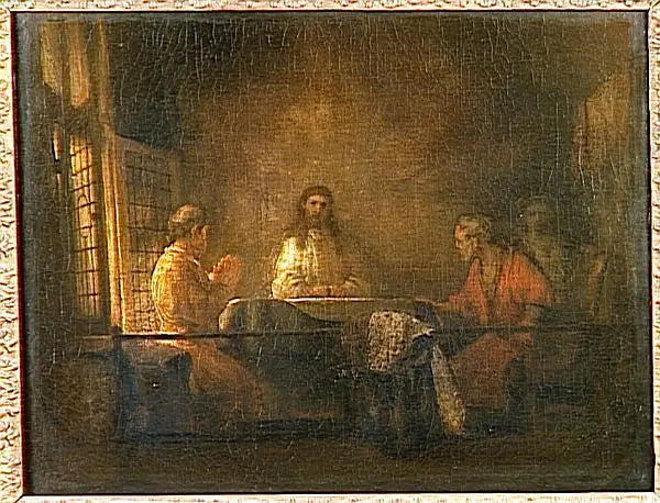 Pèlerins d'Emmaüs - Rembrandt