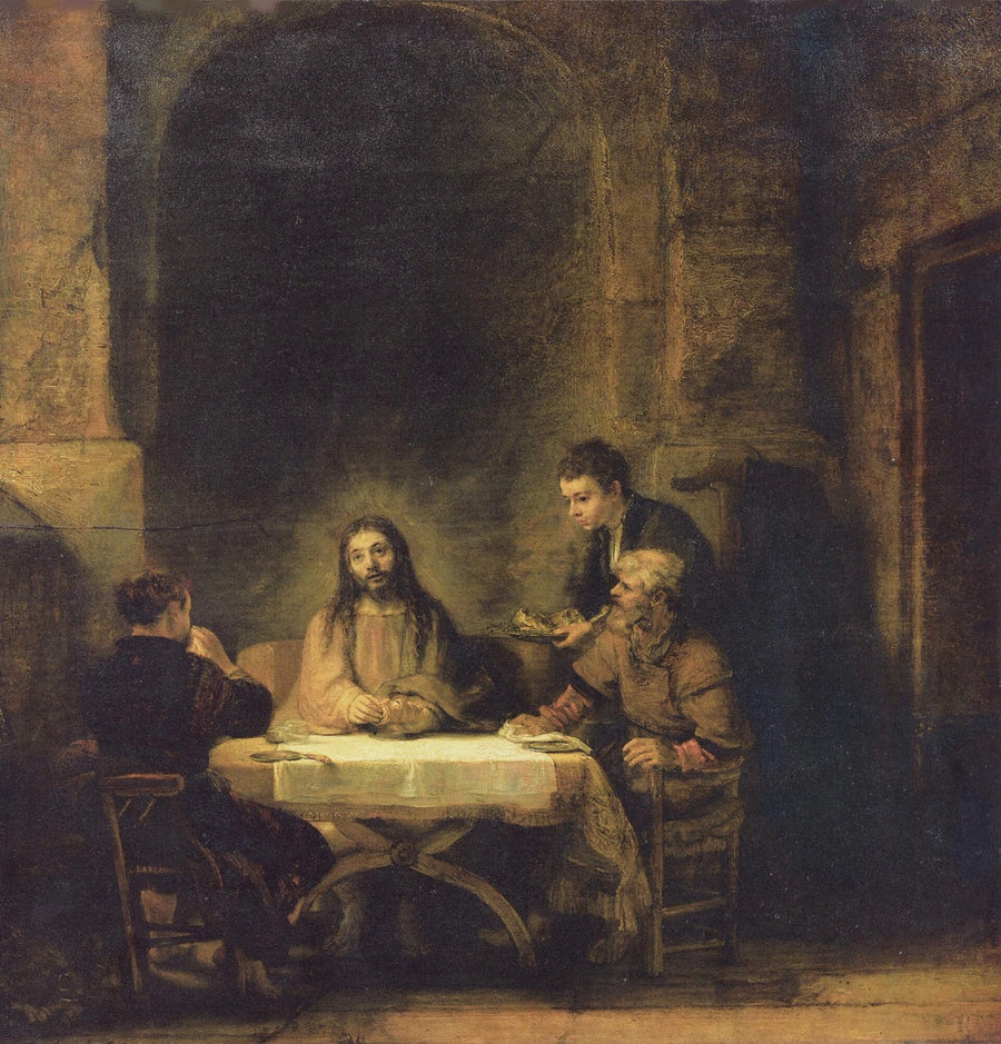 Les Pèlerins d’Emmaüs – Rembrandt, 1648