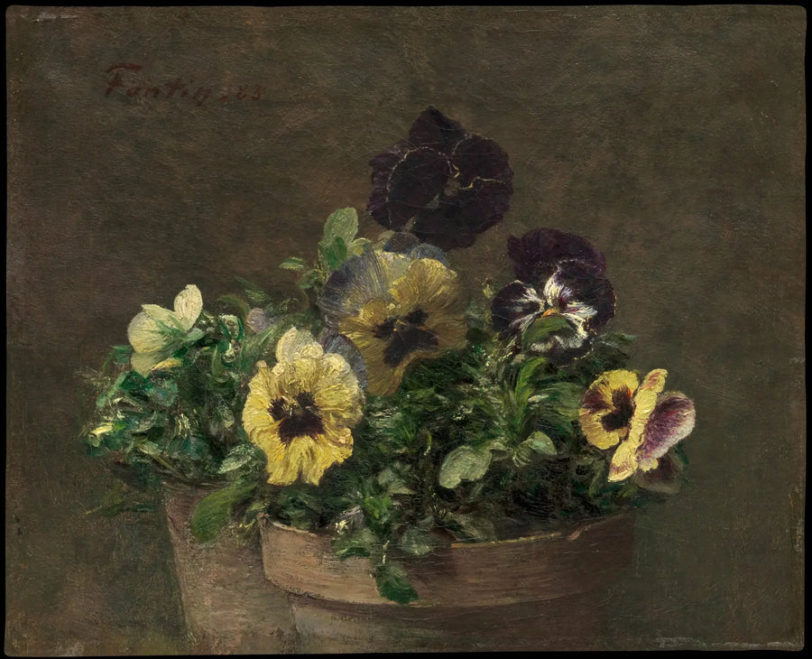 Pensées en pot - Henri Fantin-Latour