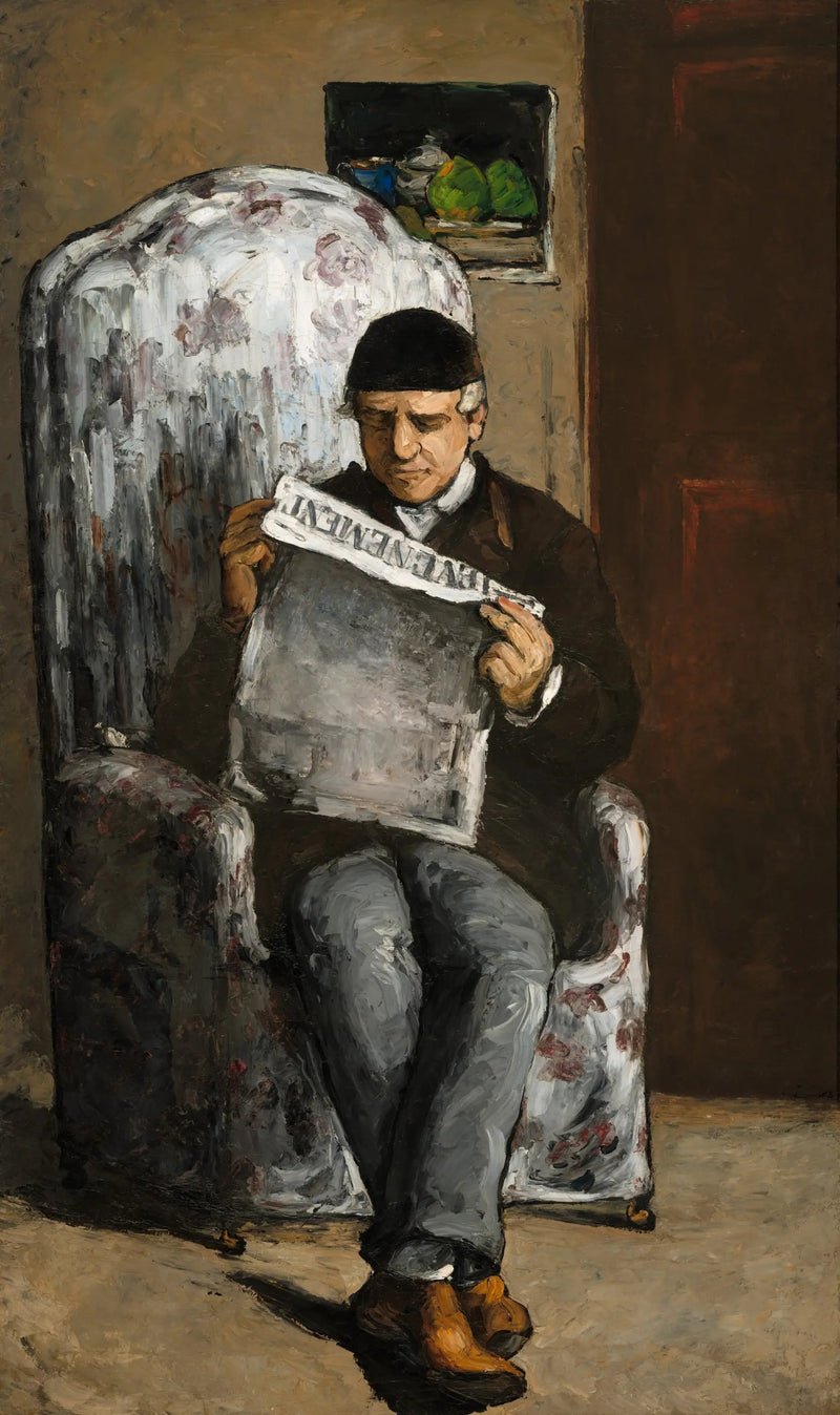Père de l'Artiste lisant l'Événement - Paul Cézanne